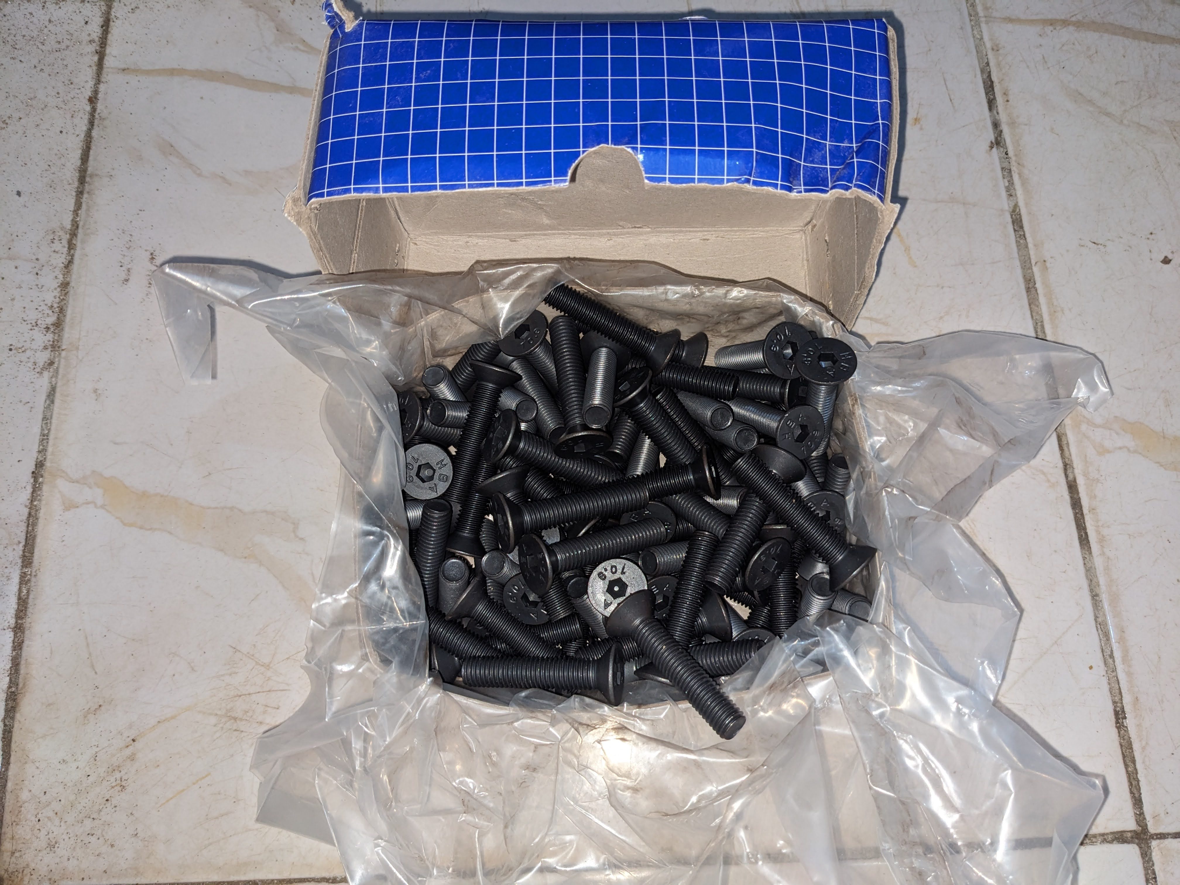 M10x50 Grade 10.9 Countersunk Hexagon Socket Head Cap Screw (FHC)