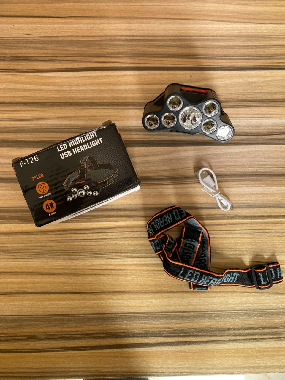 Lampe frontale LED rechargeable F-T26