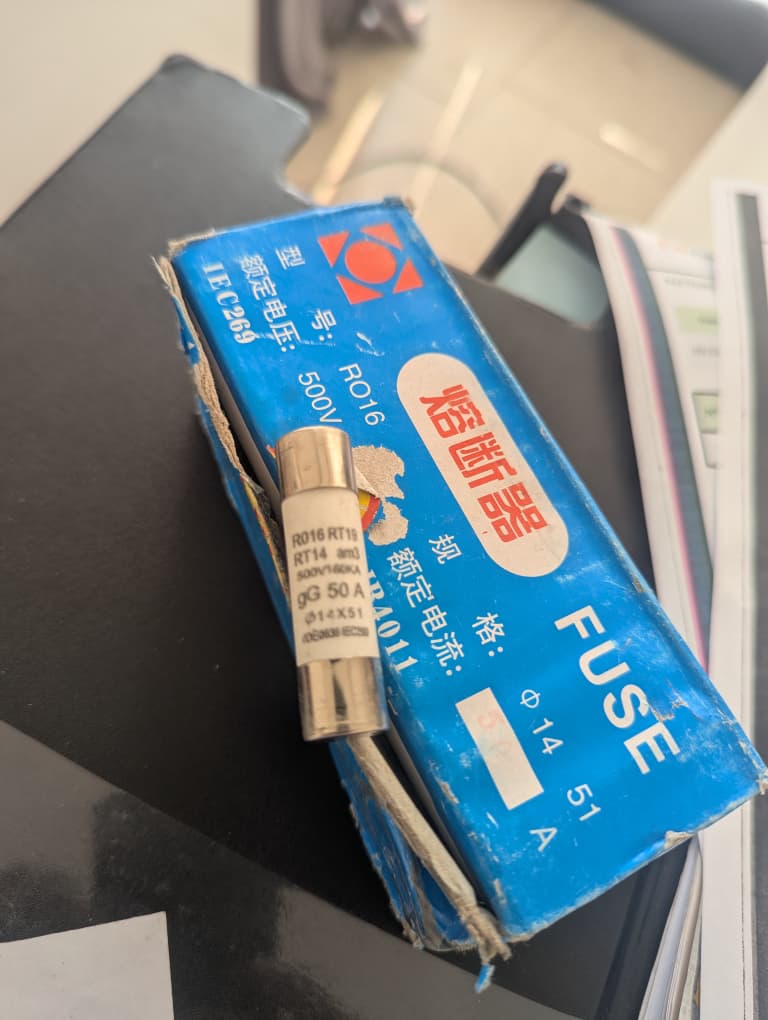 50A 14x51 160kA 500V Fuse