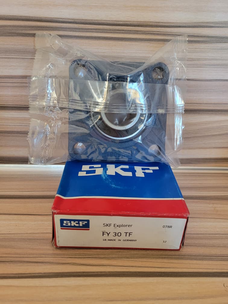PALIER A BRIDE CARRÉ SKF FY 30 TF AVEC ROULEMENT INTEGRÉ- ALÉSAGE Ø30mm