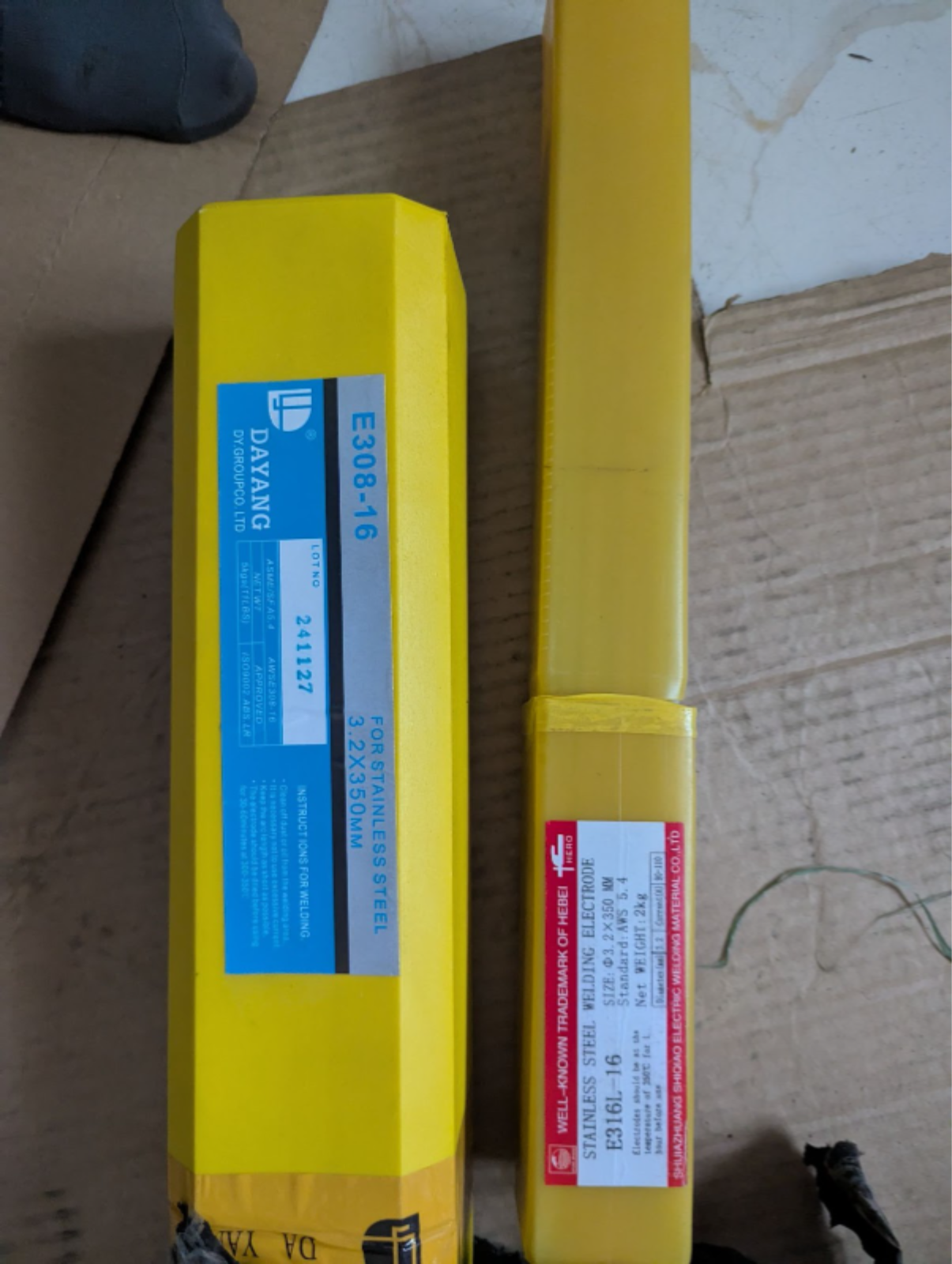 Stainless Steel Electrode Rod 2.5X300MM, AWS A5.4 E308L-17